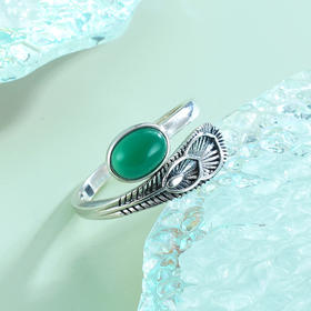 子佩集S925银【初晴】绿绿玉髓戒指【CY762976】2211