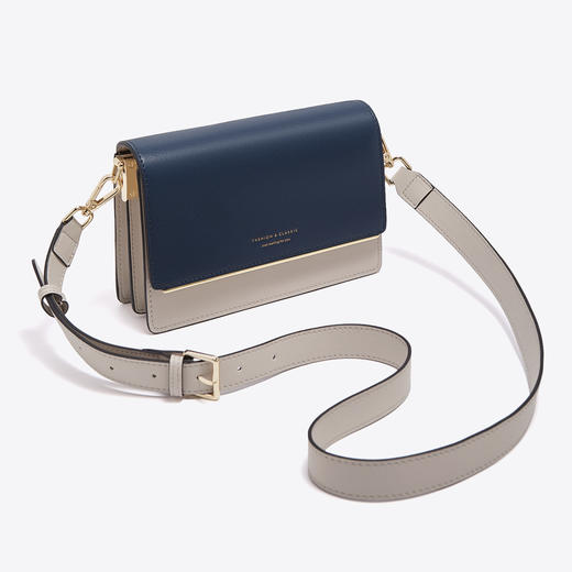 Safiya/索菲娅牛皮2022新款小方包单肩包包女式斜挎包女包SF997007Y 商品图3