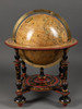 独角鹿西洋古董Louis Charles Desnos工坊木质四脚架落地式地球仪 商品缩略图1