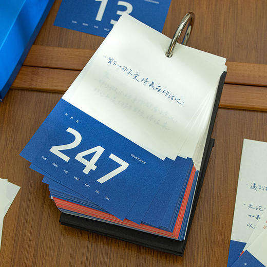 【追时间的人❗️倒计时日历礼盒套装】在时间的航线，我只前行，从不后退❗️年蛇年新年中高考倒计时台历365天考研200天100天自律打卡便签本七夕伴手礼新年礼盒年货礼盒 商品图5