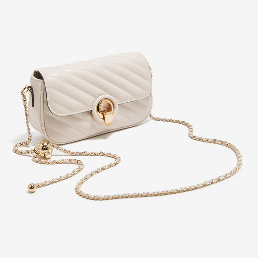 Safiya/索菲娅二层牛皮包包2022新款链条包单肩包女式斜挎包女包SF954013Y 商品图2