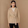 EITIE爱特爱冬季新款时尚简约气质毛呢外套系带羊毛大衣外套6814511 商品缩略图2