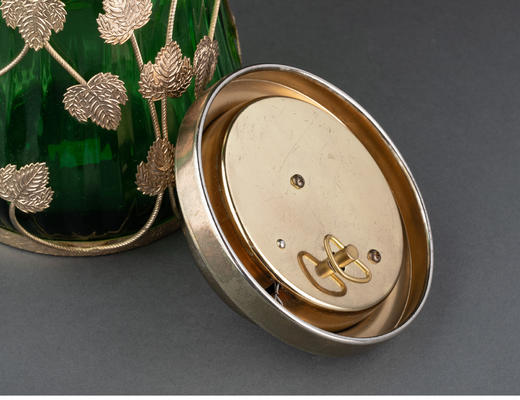 独角鹿西洋古董法国新艺术风格植物主题装饰八音盒水晶罐饼干桶 商品图4