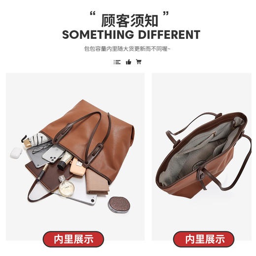 Safiya/索菲娅二层牛皮包包2022新款托特包手提包女式单肩包女包SF9111016Y 商品图5