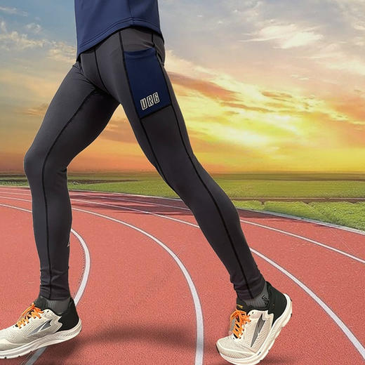 URG支撑紧身裤Tight Support男女款春夏秋季户外跑步运动跑马拉松比赛训练速干透气支撑防护超轻助力奔跑长裤 商品图5