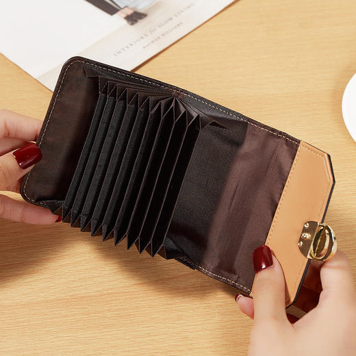 Safiya/索菲娅2022新款复古印花手拿包女式短款零钱包卡包女包SF200012Y 商品图2