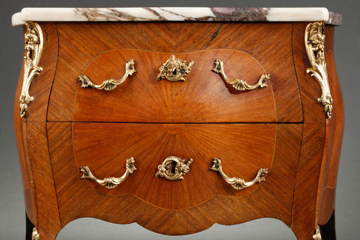 独角鹿西洋古董微缩摆件1920年代20世纪初期欧洲鎏金大理石边柜 商品图2