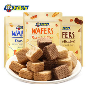 马来西亚茱蒂丝威化饼干150g 花生酱/巧克力榛果/双重乳酪味 香浓酥脆层层美味 150297/150298/150487