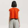 PALM ANGELS 棕榈天使 女士棉质断头熊徽标印花大学短袖T恤 橙色 PWAC013F22JER001 2760 商品缩略图2