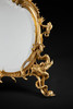 独角鹿西洋古董法国拿破仑三世时期洛可可风格铜鎏金雕饰桌中镜子 商品缩略图4