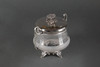 独角鹿西洋古董1900年代法国出品银制底座镶嵌雕刻水晶糖果罐摆件 商品缩略图3