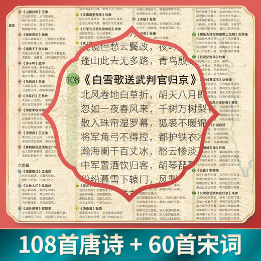 【3+】儿童诗词地图108首唐诗+60首宋词（全两张地图） 商品图1