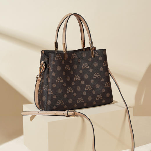 Safiya/索菲娅2022新款印花托特包单肩包包女式斜挎包手提女包SF9151025Y 商品图9