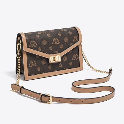 Safiya/索菲娅2022新款印花链条包复古单肩包包女式斜挎包女包SF9140026Y 商品图2