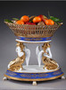独角鹿西洋古董摆件1890年代法国出品天使托举描金镂空瓷器果篮 商品缩略图1