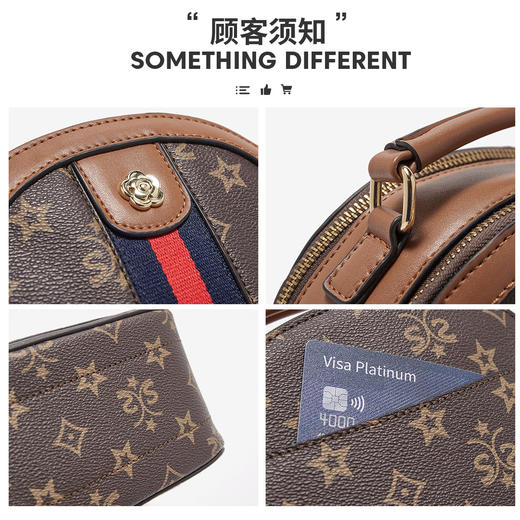 Safiya/索菲娅2022新款印花手机包单肩包包女式斜挎包手提女包SF9158010Y 商品图4