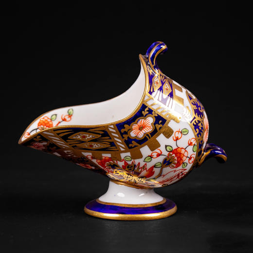 独角鹿西洋古董瓷器摆件日本传统伊万里纹样彩绘描金微缩瓷器煤斗 商品图0