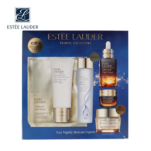 雅诗兰黛抗衰六件套（二代原生液100ml+洗面奶100ml+小棕瓶精华50ml+抗蓝光眼霜15ml+智妍面霜50ml+钢铁侠面膜4片） 商品图0