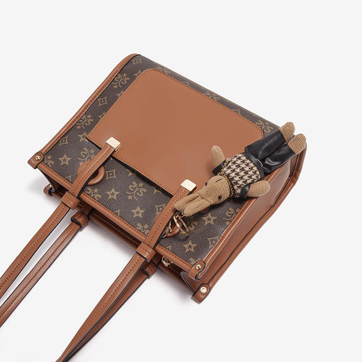 Safiya/索菲娅2022新款印花托特包大容量单肩包包女式手提包女包SF9151016Y 商品图8