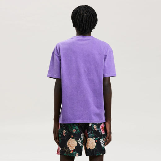 PALM ANGELS 棕榈天使 男士棉质盒子标志印花圆领短袖T恤 紫色 PMAA065F22JER001 3701 商品图2