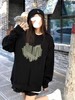 【新款休闲百搭潮流女卫衣】美式复古卫衣女春季宽松hiphop圆领长袖早秋薄款上衣服外套ins潮 商品缩略图2