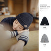 马登女装美式复古休闲针织冷帽秋冬新款毛线百搭堆堆帽保暖月子帽 商品缩略图0