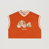 PALM ANGELS 棕榈天使 女士棉质断头熊徽标印花大学短袖T恤 橙色 PWAC013F22JER001 2760 商品缩略图0