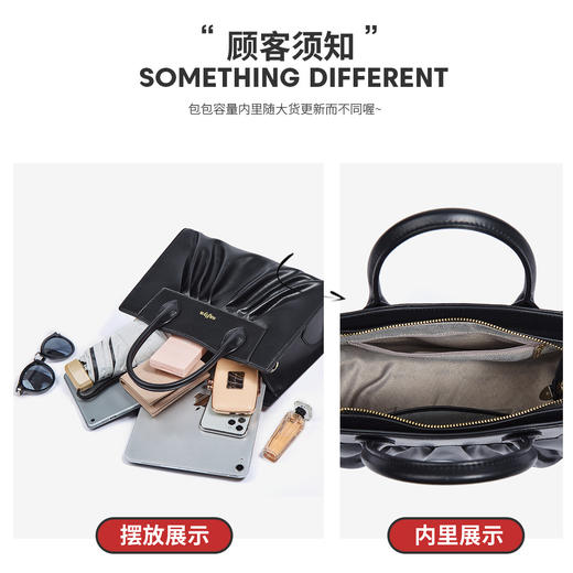 Safiya/索菲娅二层牛皮2022新款手提托特包单肩包包女斜挎包女包SF9136031Y 商品图5