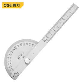 得力DL7306角度尺150mm(银)