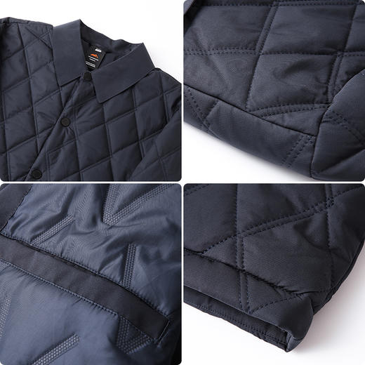 【圈】【新款DK】大依优型大码男装翻领棉衣外套格纹棉袄冬季加肥加大胖子上衣 商品图2