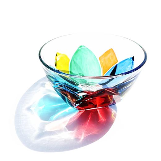 【流光溢彩 美轮美奂】意大利进口ZECCHIN 水晶莲花碗 手工彩绘 水晶玻璃复古甜品点心碗水果盘沙拉碗 | 350ml 商品图1