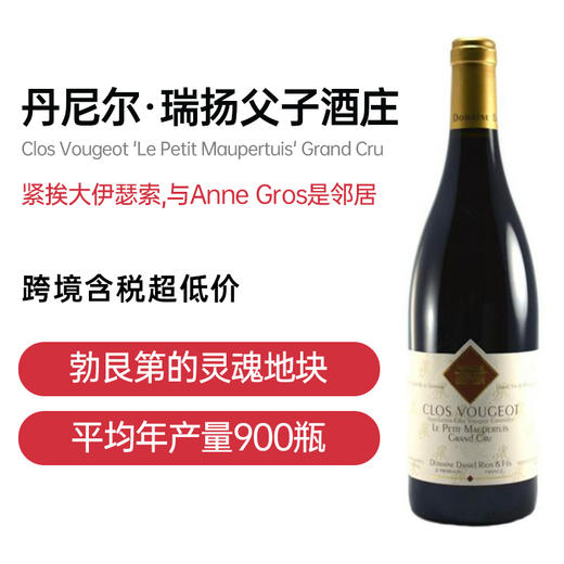 丹尼尔·瑞阳父子酒庄莫布蒂斯园伏旧特级田 Domaine Daniel Rion & Fils Clos Vougeot 'Le Petit Maupertuis' Grand Cru 商品图1