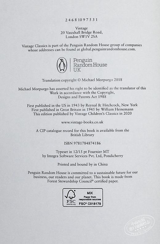 【中商原版】小王子 The Little Prince 英文原版Antoine De Saint Exupery 商品图4