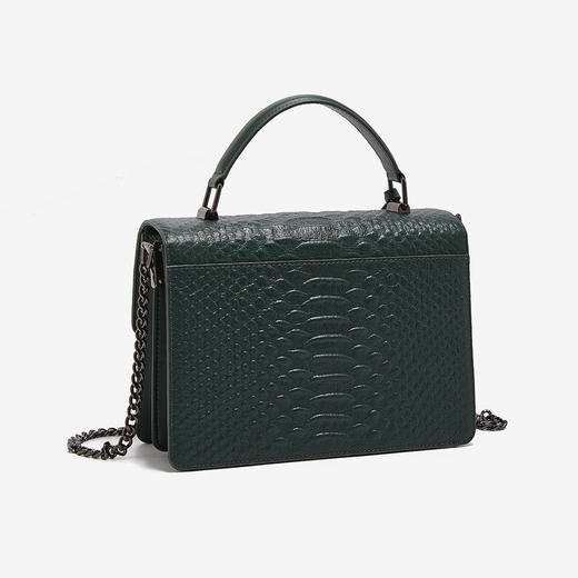 Safiya/索菲娅头层牛皮2022新款小方包单肩包包女斜挎包手提女包SF953019Y 商品图3