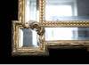 独角鹿西洋古董法国出品茛苕月桂主题鎏金灰墁浮雕修饰长方形挂镜 商品缩略图3