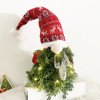 【圣诞装饰】-圣诞摆件挂件带灯绿叶无脸娃娃圣诞侏儒 商品缩略图0