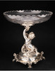 独角鹿西洋古董法国Christofle昆庭天使托举⽔晶果盘果樽餐桌摆件 商品缩略图2