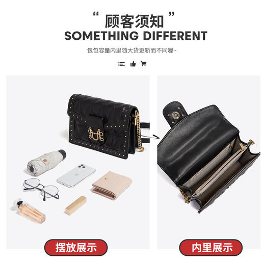 Safiya/索菲娅二层牛皮2022新款手机包链条包单肩包女斜挎包女包SF997003Y 商品图6