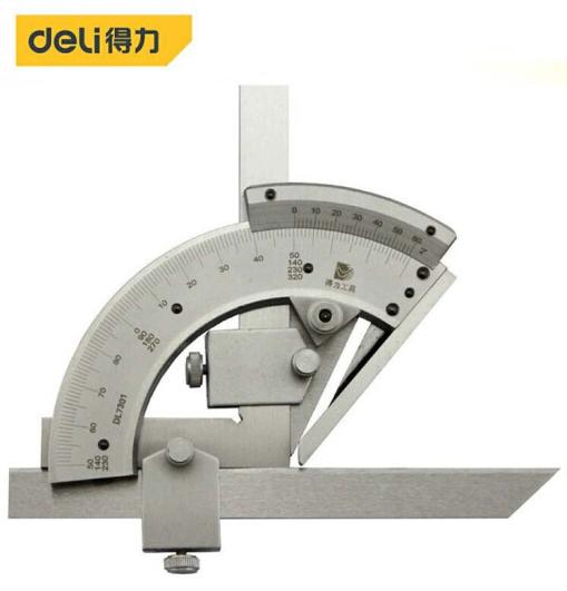 得力DL7301万能角度尺0-320°(银) 商品图0