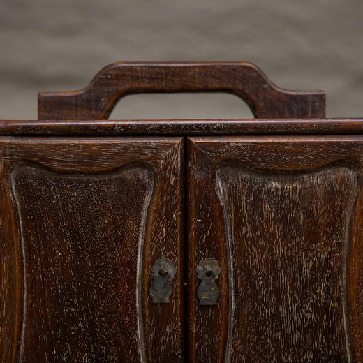 清 红木提梁书箱 商品图2