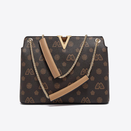 【直播特惠】Safiya/索菲娅2022新款印花腋下包链条单肩包女斜挎包手提女包SF9140019Y 商品图3