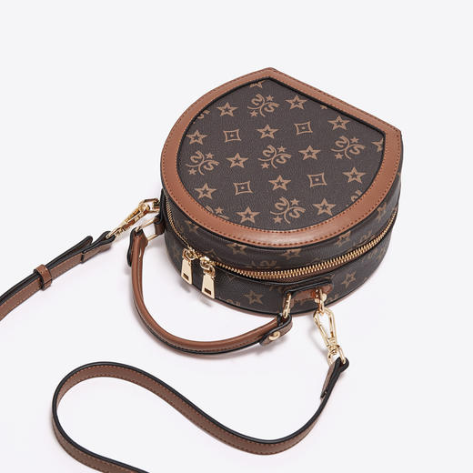 Safiya/索菲娅2022新款印花手提包小圆包单肩包包女式斜挎包女包SF9158019Y 商品图8