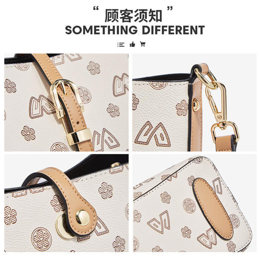 Safiya/索菲娅包包2022新款印花大容量水桶包单肩包女斜挎包女包SF9158018Y 商品图6