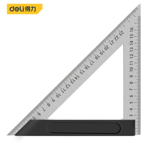 得力三角尺铝压铸(黑) 商品图0