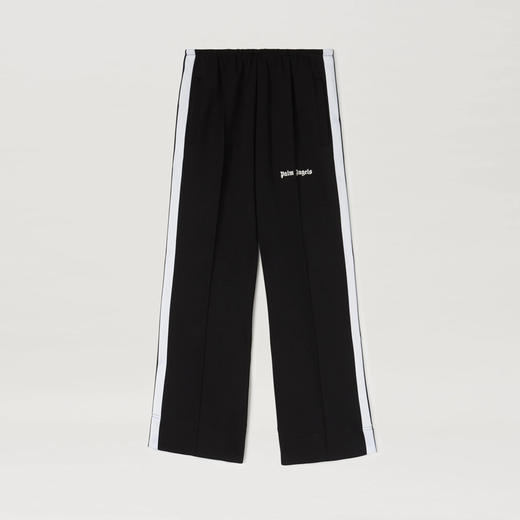 PALM ANGELS 棕榈天使 女士棉质字母徽标印花修身休闲九分裤 黑色 PWCA068F22FAB004 1001 商品图0