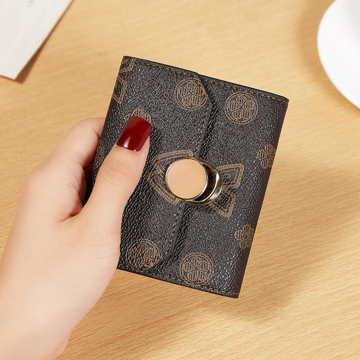 Safiya/索菲娅2022新款复古印花手拿包女式短款零钱包卡包女包SF200012Y 商品图4