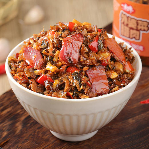 腊肉外婆菜下饭菜特产香辣咸菜萝卜干瓶装njtc04 商品图0