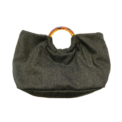 HUJI祤集Noble手提包插画经典人字纹 商品图11