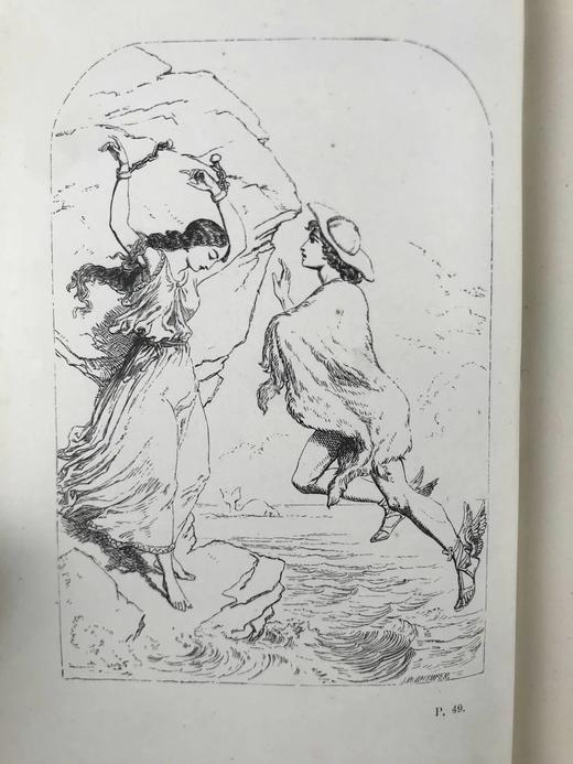 1883年 查尔斯·金斯利《英维故事》 约7幅插图 全真皮精装32开 商品图4