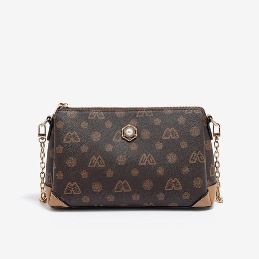 Safiya/索菲娅2022新款印花链条手机包单肩包包女式斜挎包女包SF9151024Y 商品图2